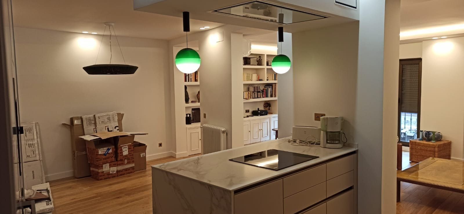 Cocina con isla reformada